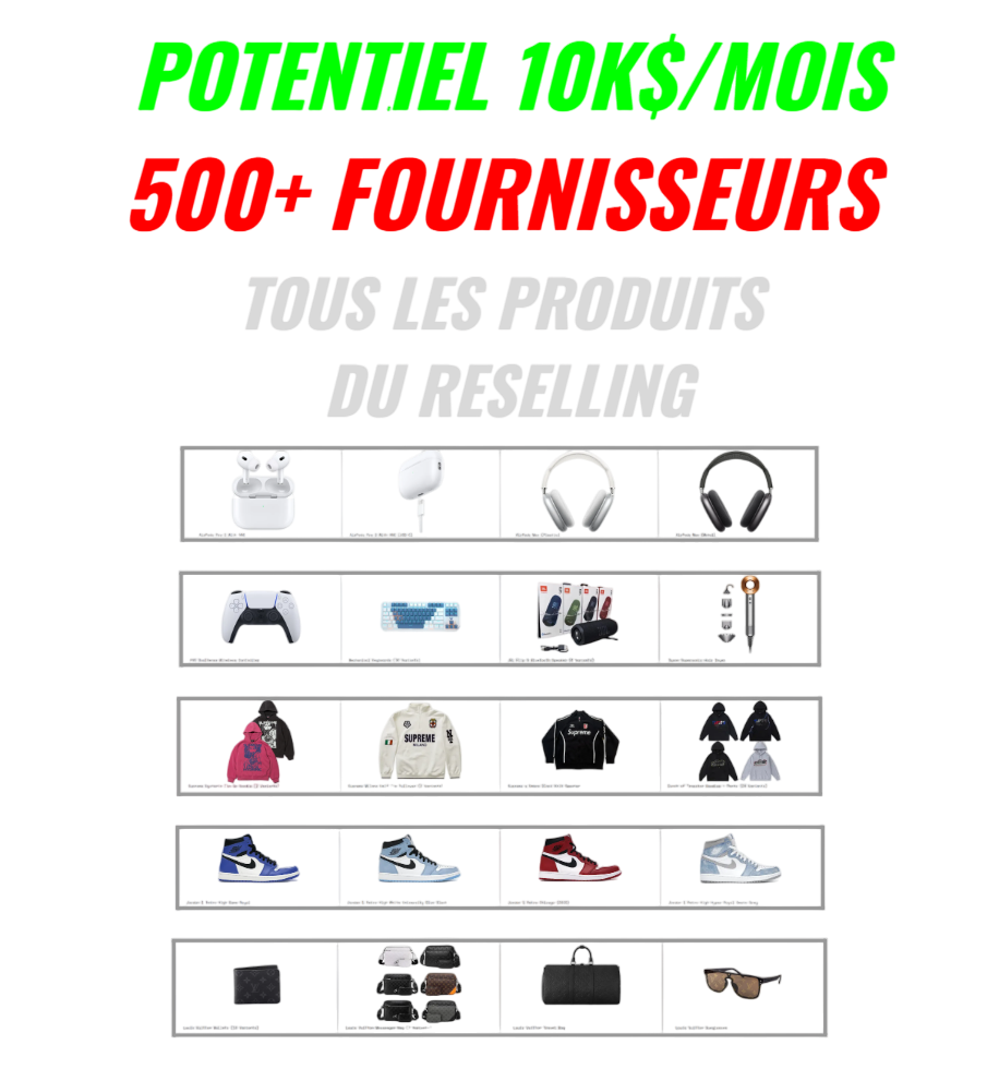 Tous Les Fournisseurs + Formation🚀📈